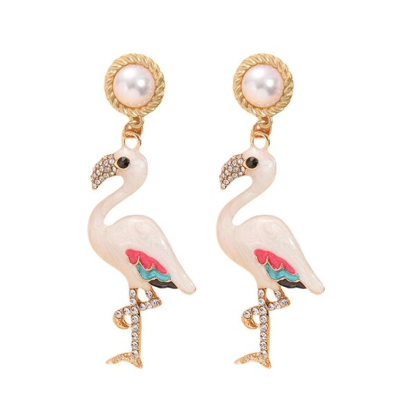 Flamingo Earrings - Picture 1 of 2